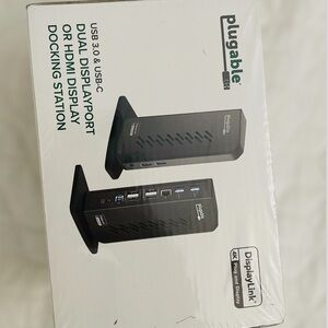 Brand New |Plugable USB 3.0 and USB-C Dual 4K Display Docking Station